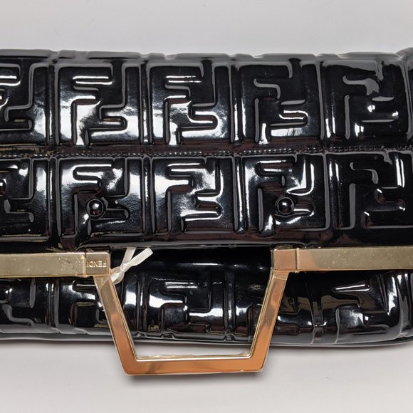 SOLD FENDI Vernice Embossed 1974  Shopping Tote - Picture 2 of 7